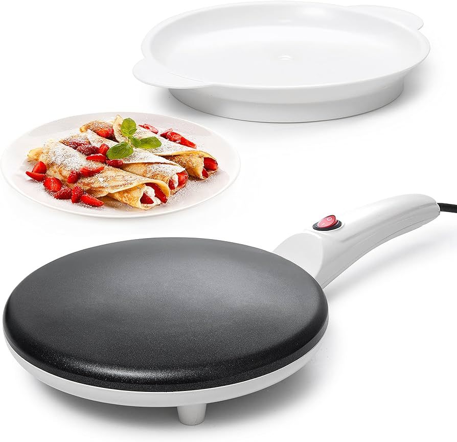 Moss & Stone Electric Crepe Maker, Pan Apo Portable Crepe Maker & Hot Plate Cooktop On/Off Switch... | Amazon (US)