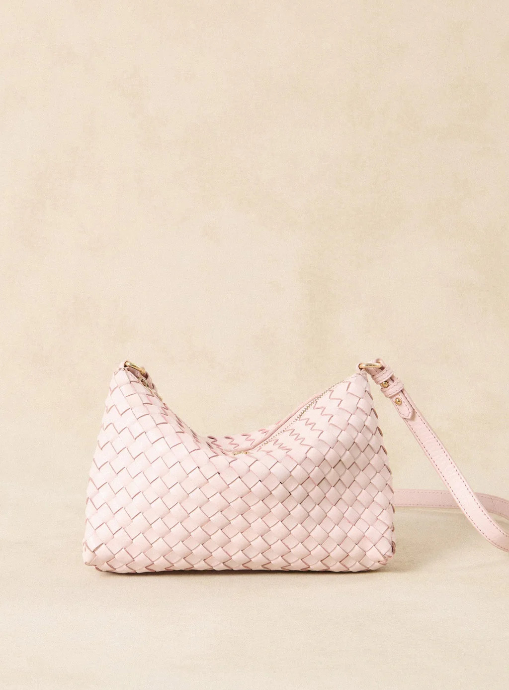 Small braided violet bag | Petite Mendigote FR