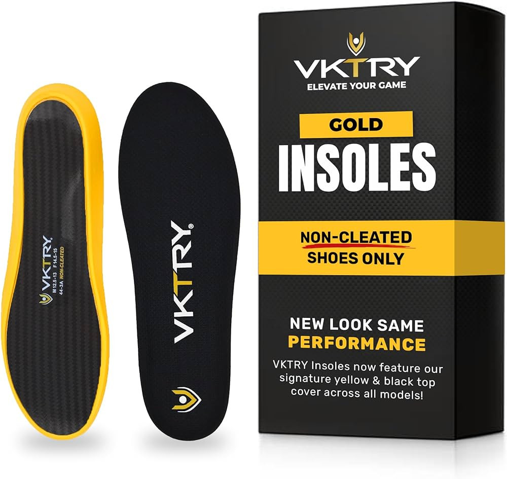 VKTRY Gold for Non-Cleated Shoes - Carbon Fiber Performance Insoles - Customized Athletic Inserts... | Amazon (US)