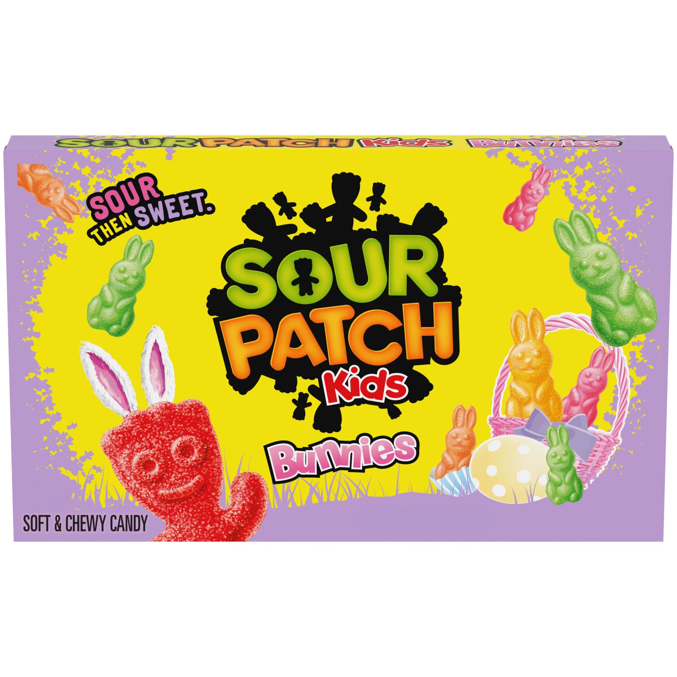SOUR PATCH KIDS Bunnies Soft & Chewy Easter Candy, 3.1 oz - Walmart.com | Walmart (US)