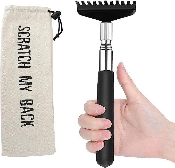 Oversized Portable Extendable Back Scratcher, Upgraded Metal Stainless Steel Telescoping Back Scr... | Amazon (US)