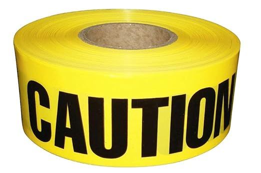 ATERET Premium Yellow Caution Tape I 3 inch x 1000 feet I Harzard Tape w/Bright Yellow & Bold Bla... | Amazon (US)