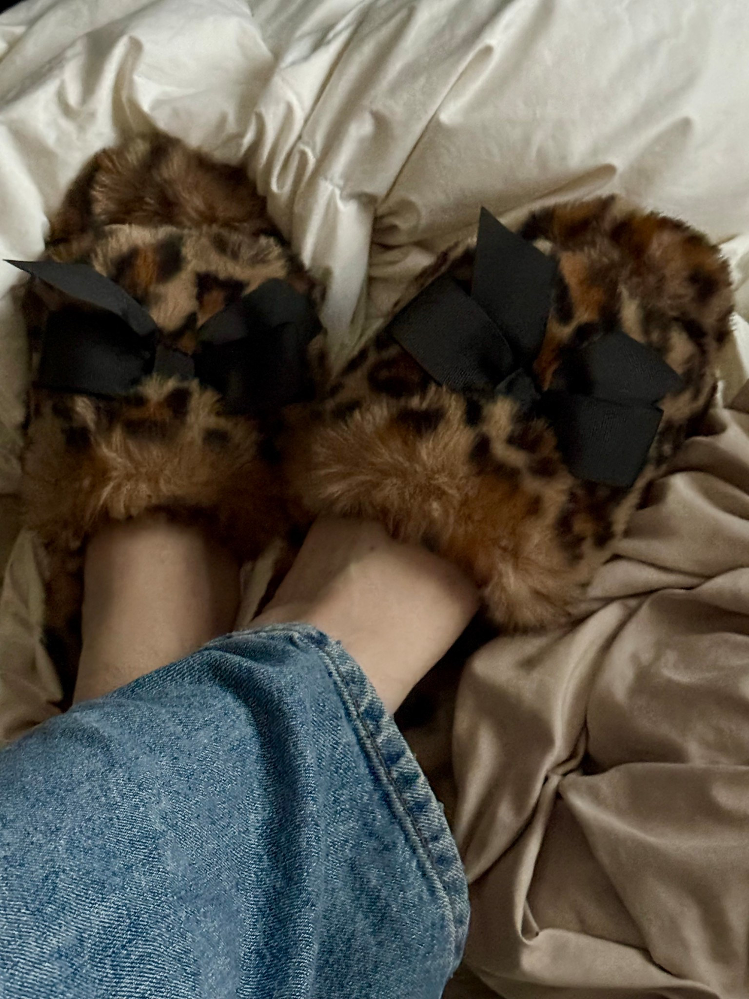 You need some fuzzy slippers