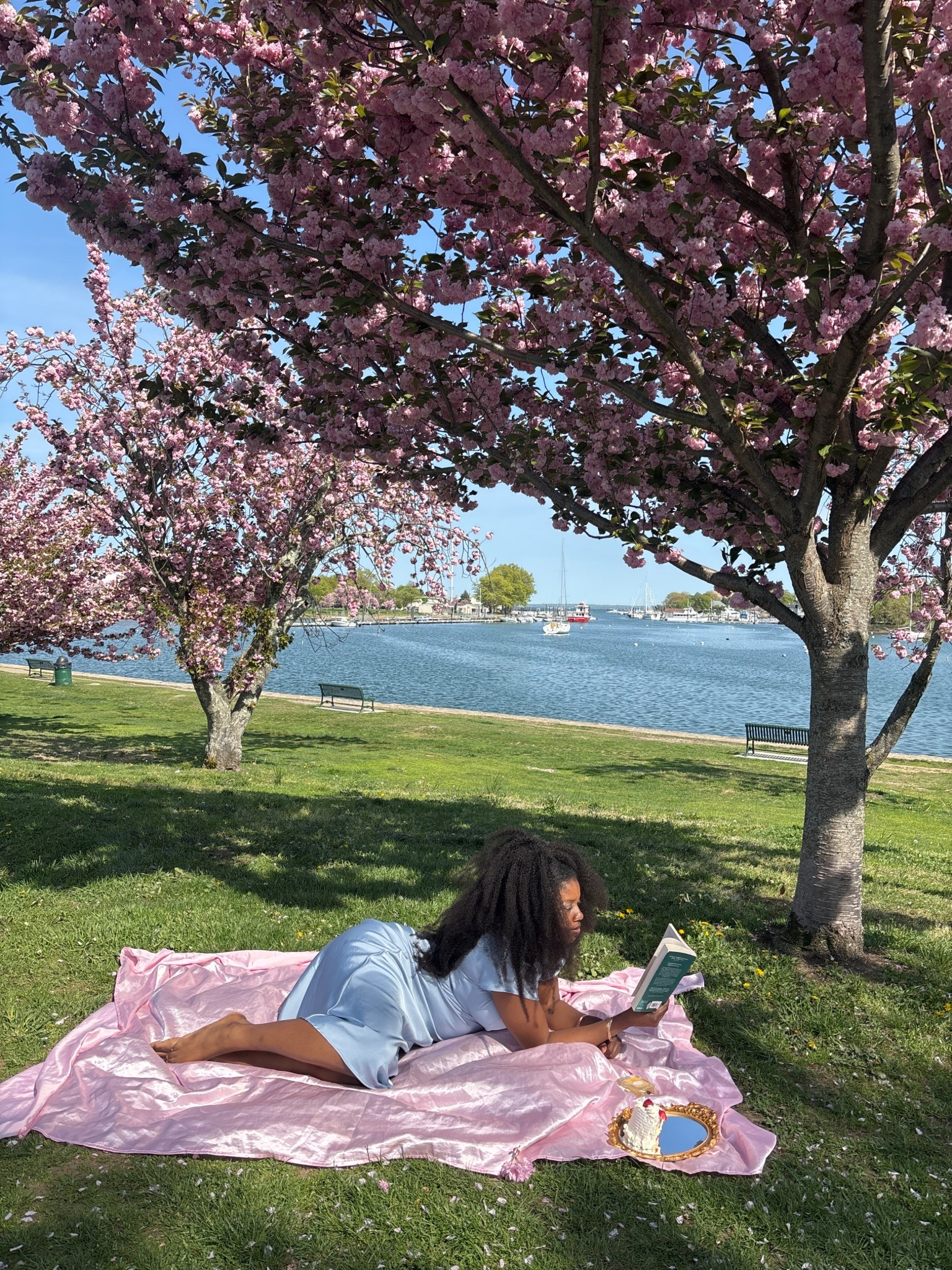 Coquette picnic under the Cherry Blossoms 🌸 #coquette #princesscore #romanticstyle 

#LTKMidsize #LTKFindsUnder100