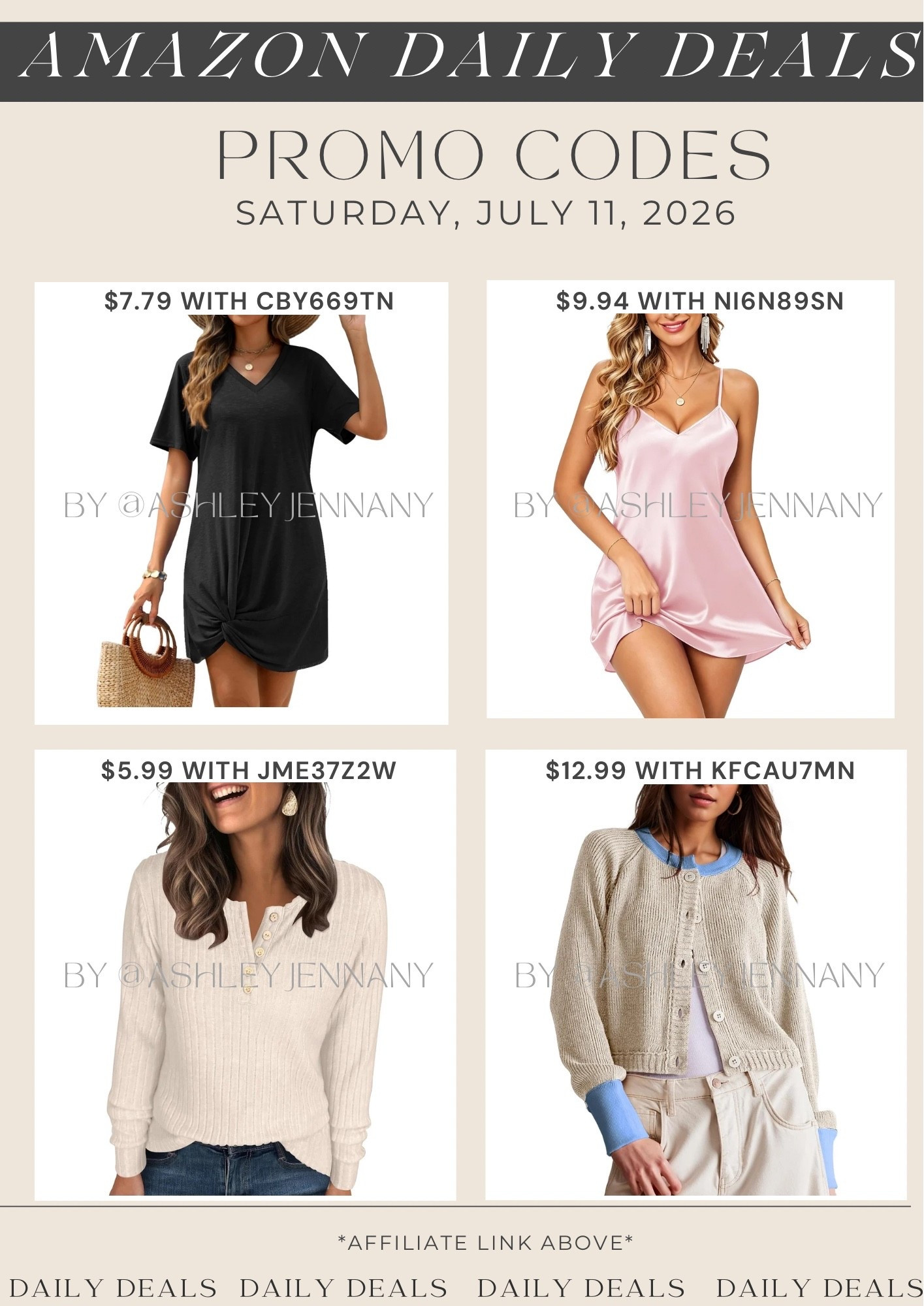 Amazon deals

#LTKSaleAlert #LTKMidsize #LTKootd