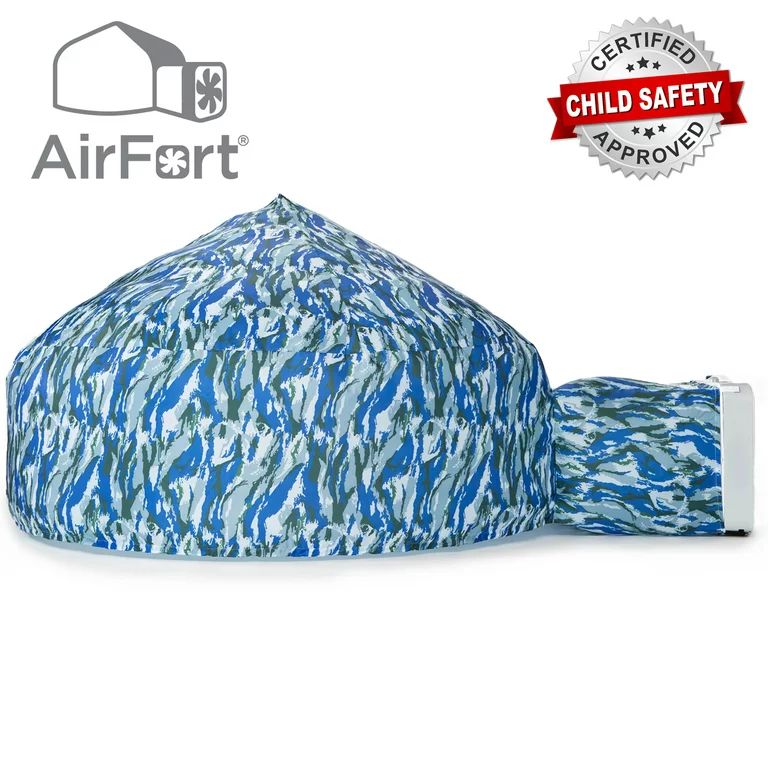 The Original AirFort - Ocean Camo Play Tent - Build A Fort in 30 Seconds, Inflatable Fort for Kid... | Walmart (US)
