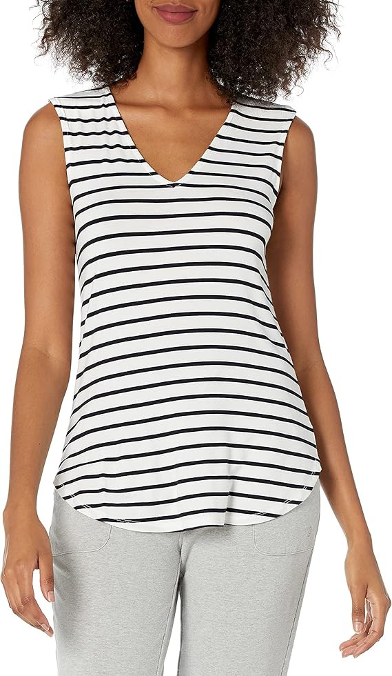 Amazon Essentials Womens Jersey Standard-Fit V-Neck Tank Top | Amazon (US)