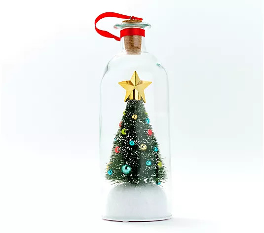 Mr. Christmas 8" Recordable Christmas Tree Message In A Bottle - QVC.com | QVC