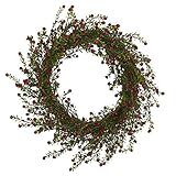 Nearly Natural 20in. Boxwood and Berries Artificial Wreath, Green | Amazon (US)