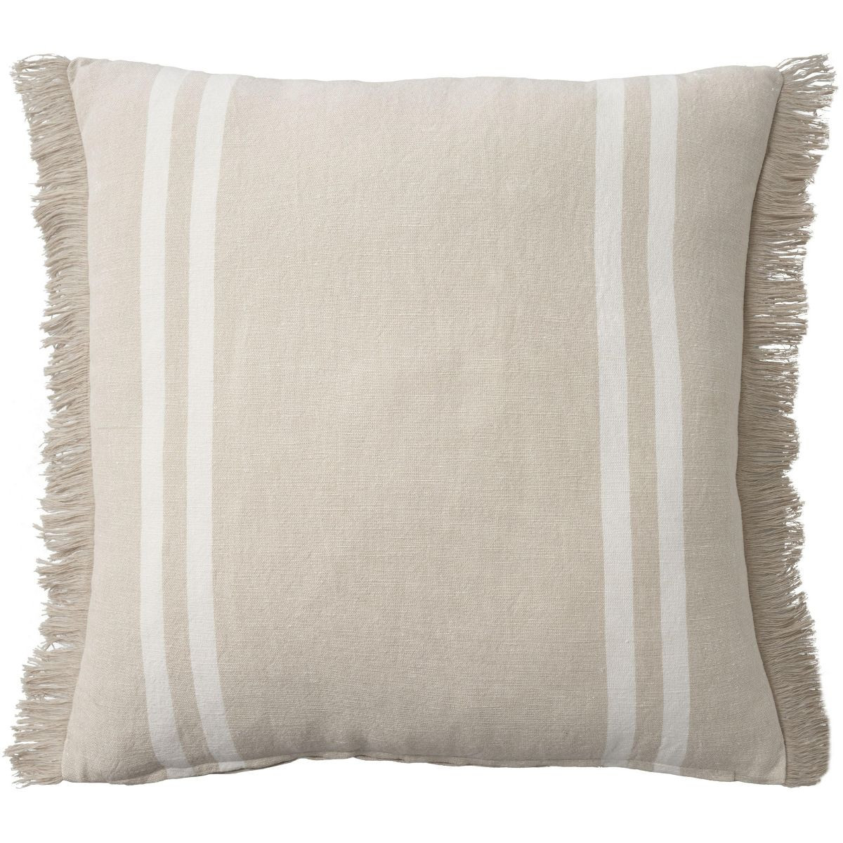Mina Victory Lifestyle Cotton Linen Stripes Indoor Throw Pillow | Target