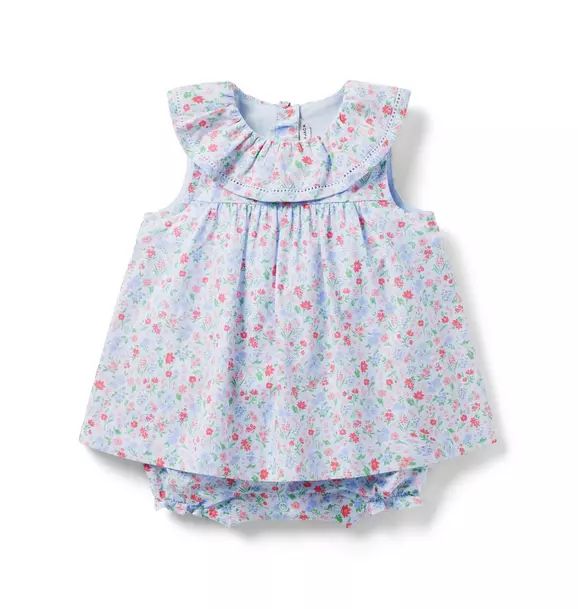 Baby Floral Ruffle Romper | Janie and Jack
