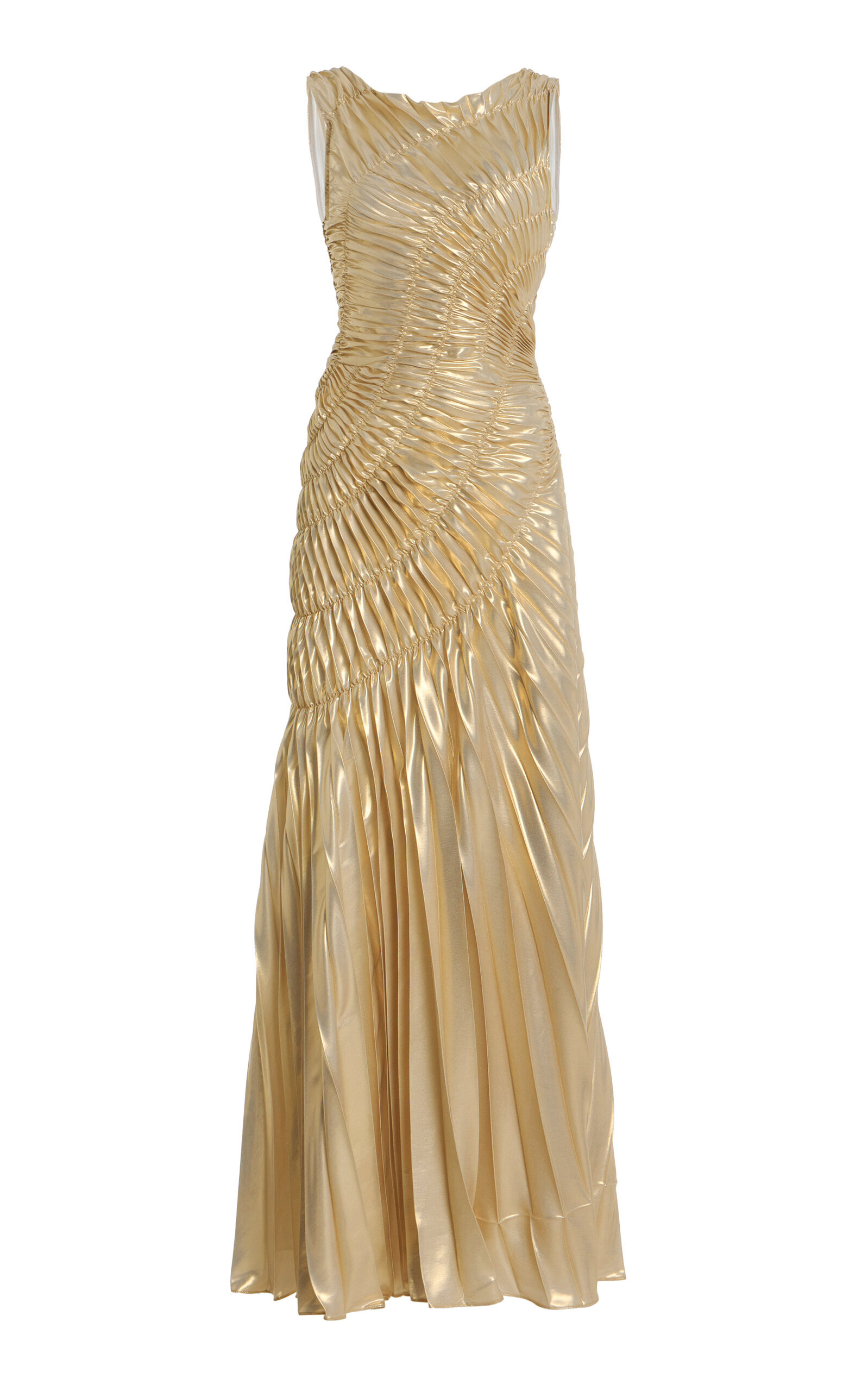 GEORGIA HARDINGE Fossil Lamé Maxi Dress - Moda Operandi | Moda Operandi (Global)