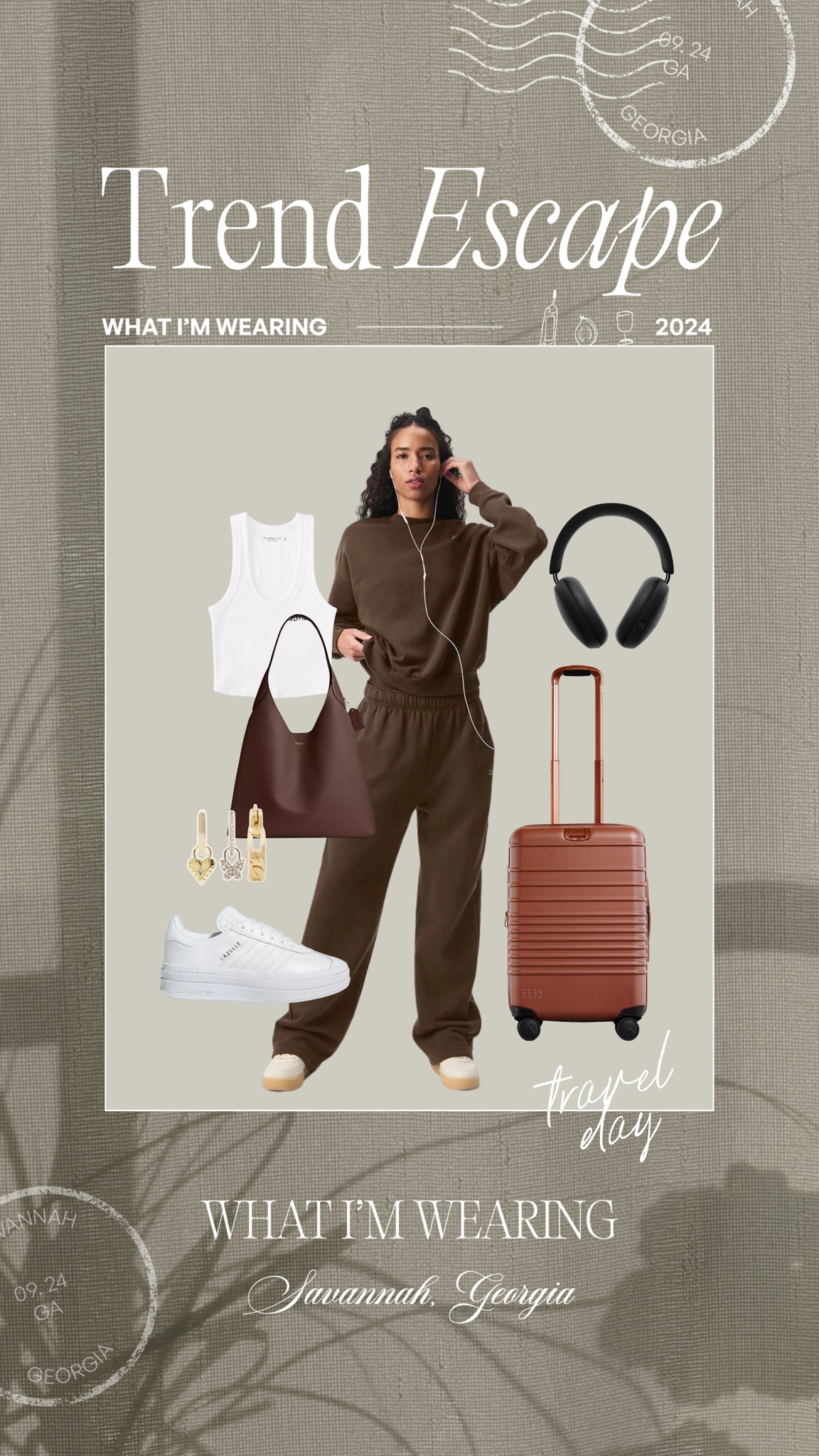 OOTD for my travel day🤎 obsessed with this alo set- will be wearing until next summer lol! I am in a large in top and bottoms #travel #ootd #lounge #alo 

#LTKMidsize #LTKSeasonal #LTKActive