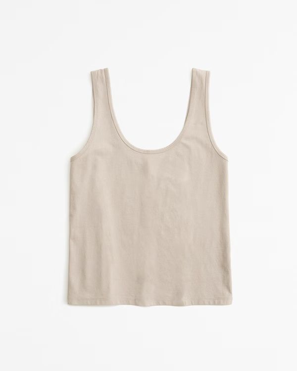 Women's Polished Skimming Scoopneck Tank | Women's Tops | Abercrombie.com | Abercrombie & Fitch (US)