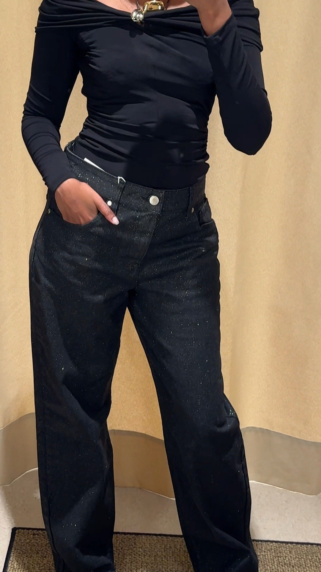 Mango glitter jeans ✨ 

#LTKfestive #LTKautumn #LTKuk