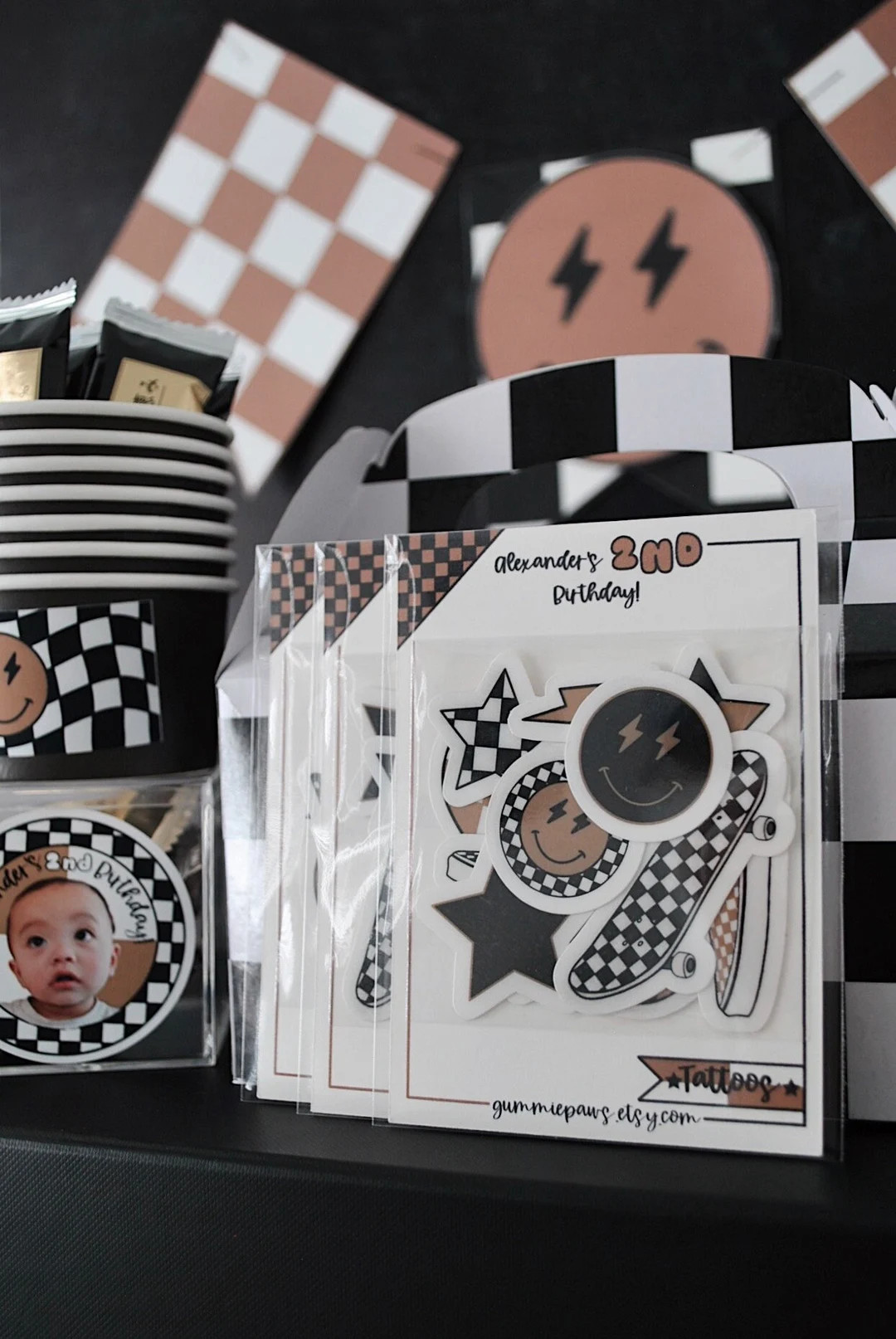 One Happy Dude, Birthday Party Favor, Party Favor for Kids, Temporary Tattoo Sheet, Smiley Face, ... | Etsy (US)