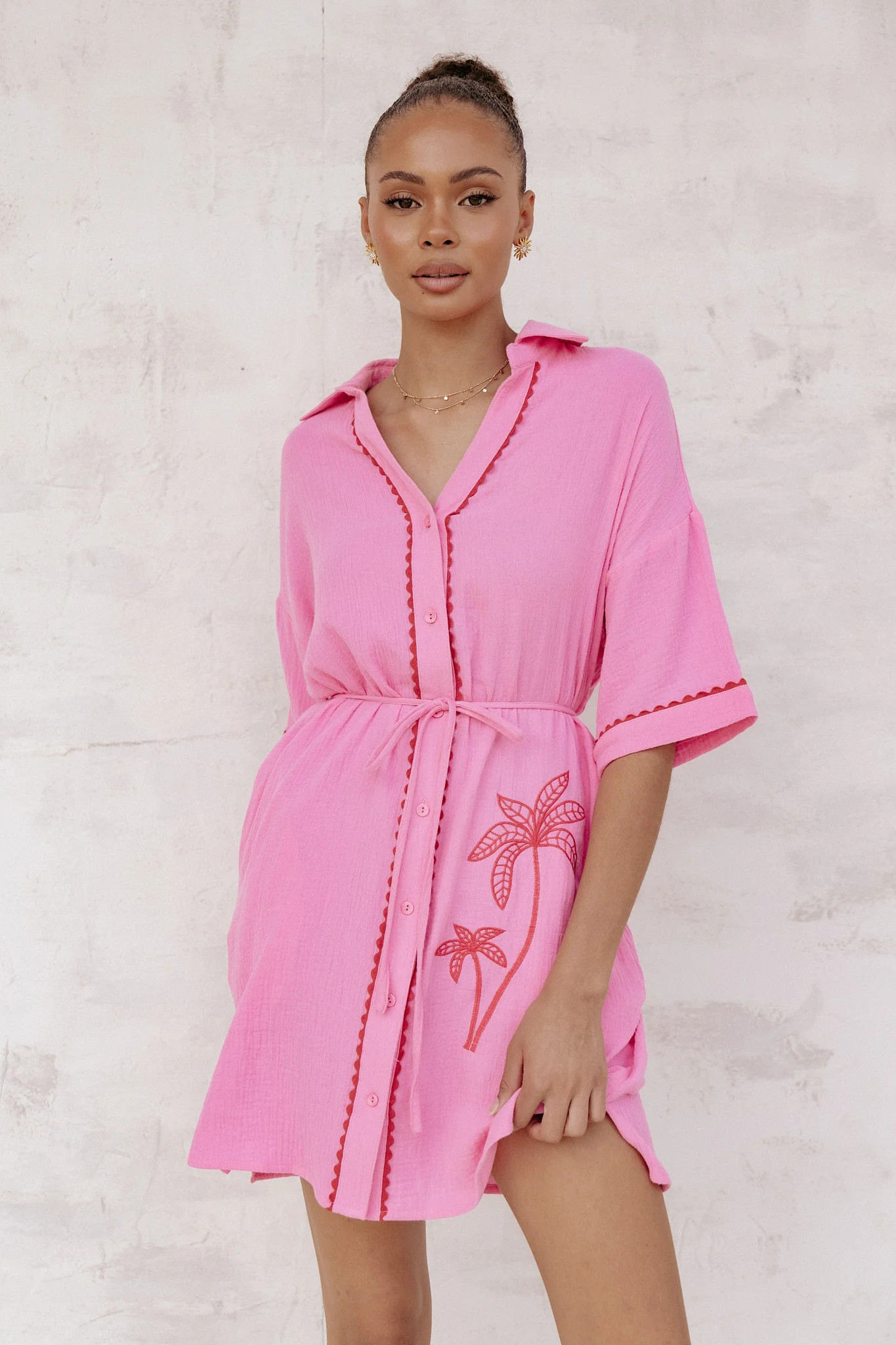 Fabiola Mini Dress - Pink | Petal & Pup (US)
