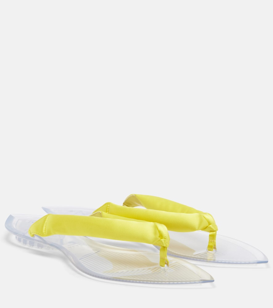 Alaïa Invisible satin thong sandals | Mytheresa (US/CA)
