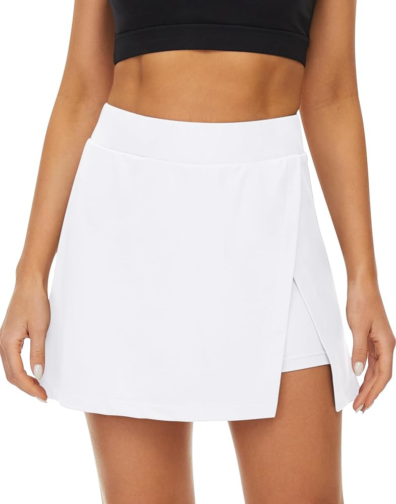 Fengbay Tennis Skirts for Women with Pockets, High Waisted Athletic Golf Skorts Skirts with Short... | Amazon (US)