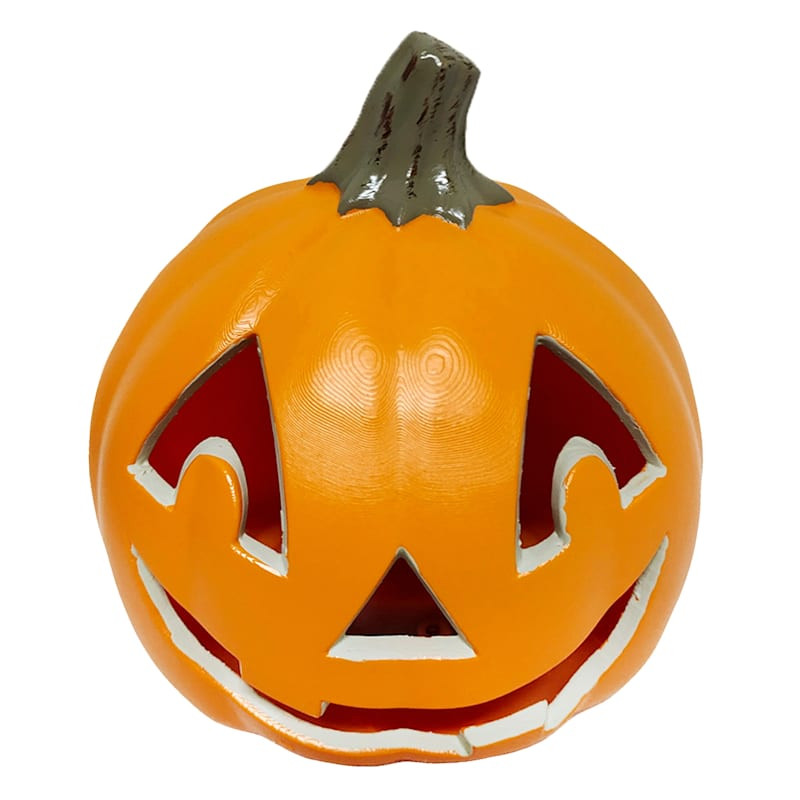 Orange Pre-Lit Halloween Jack-o'-Lantern, 5" | At Home