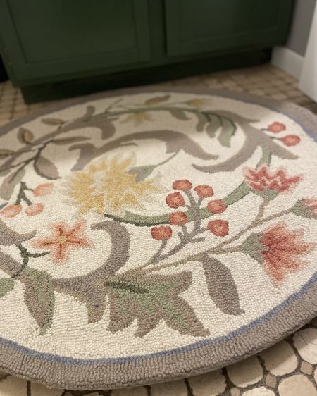 Who doesn’t love a good rug?! Rugs add such color and warmth to any space, especially a bathroom!
I recently purchased this rug on sale and LOVE how soft it is. The subdued hues on the rug  are so calming!

#LTKHome #LTKFindsUnder100 #LTKStyleTip