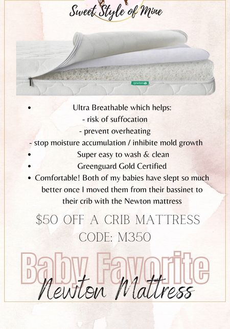Newton Crib Mattress 
Baby registry must have! One of my favorite baby products ❤️


#LTKbump #LTKbaby #LTKkids