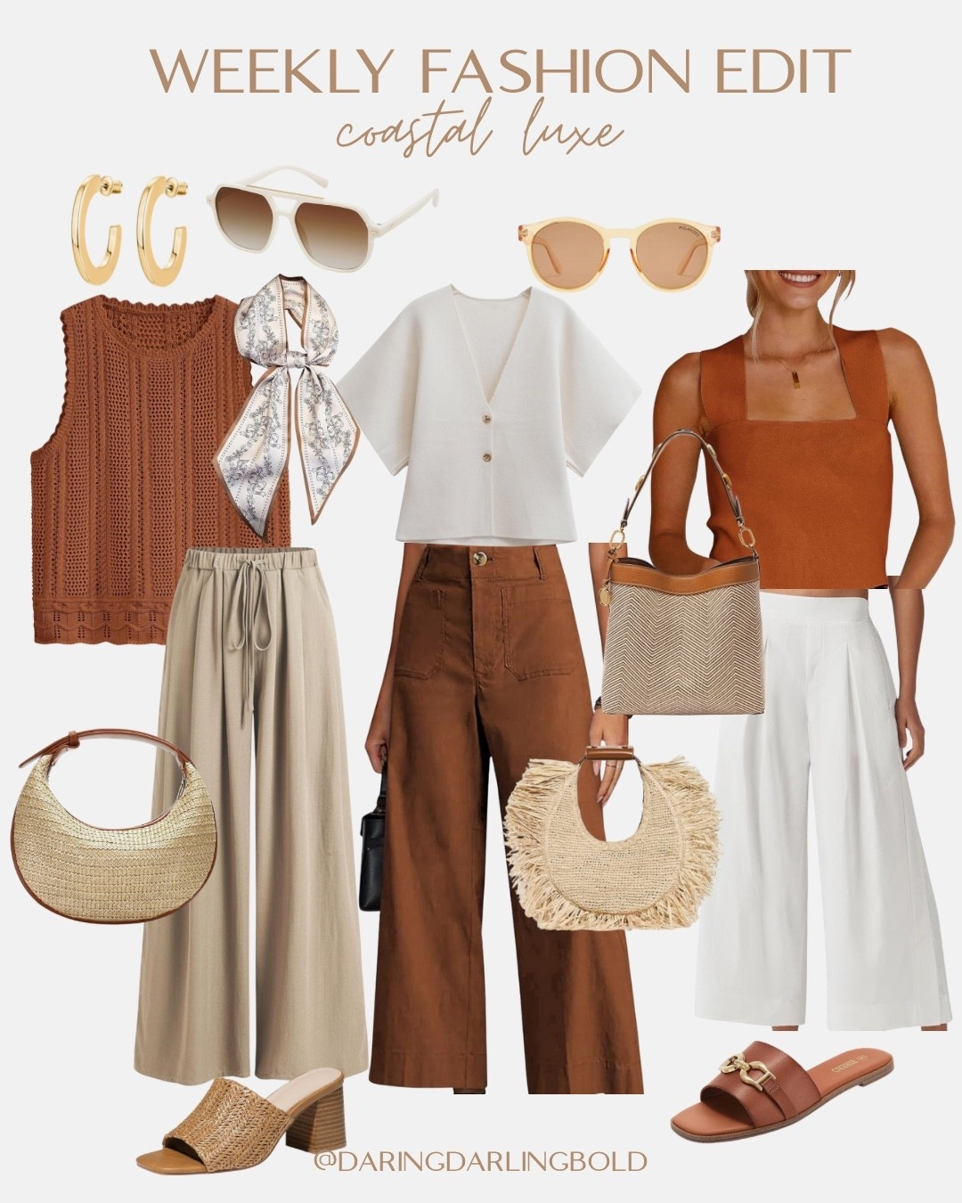 Heading to the Hamptons or channeling coastal vibes from Cali to Capri🌾🕶️ Here are my picks from this week’s Haute in the Hamptons Fashion Edit 🤎🍸

Outfit must-haves I’m loving:
✅ Neutral tones that scream timeless elegance
✅ Breezy linen sets & flowy dresses for hot days
✅ Elevated basics you can mix & match all summer
✅ Woven bags that pull every outfit together
✅ Gold hoops & soft glam accessories ✨
✅ Comfy-chic sandals made for brunch & beyond

From beach strolls to rooftop rosé, these looks are made for summer’s most stylish moments.

 #ootd #coastallooks #vacaywardrobe #coastalchic #vacayoutfits #vacationwardrobe #resortwear #summerfashion #neutralaesthetic #vacaystyle #resortvibes #minimalchic

#LTKSeasonal #LTKPetite #LTKTravel

#LTKSeasonal #LTKTravel #LTKPetite