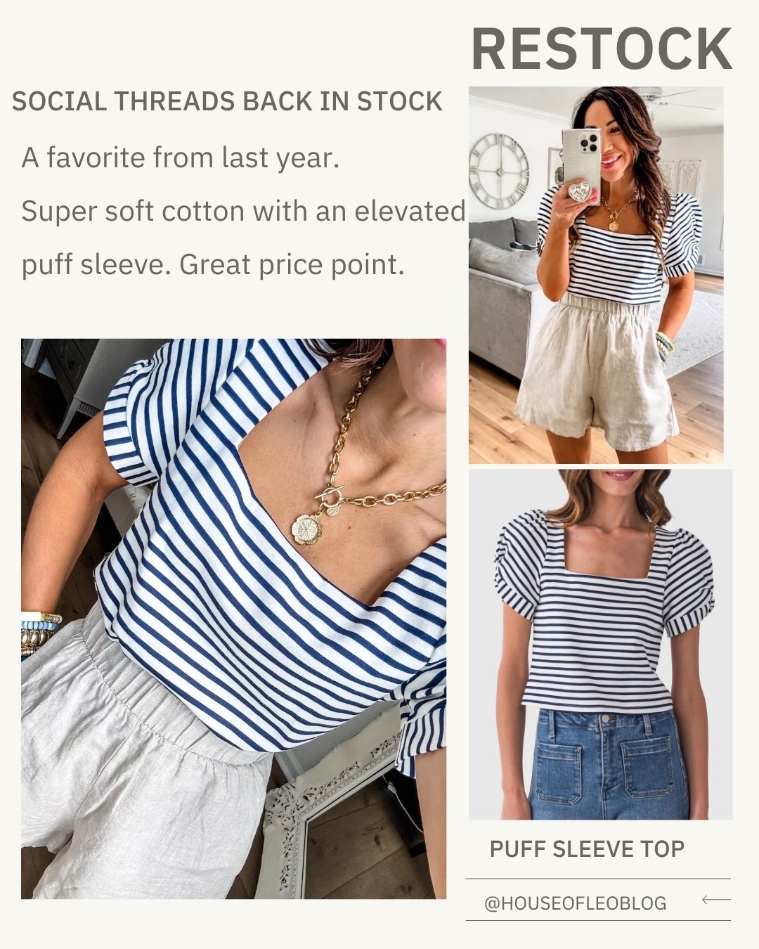 Wearing small striped top

#LTKOver40