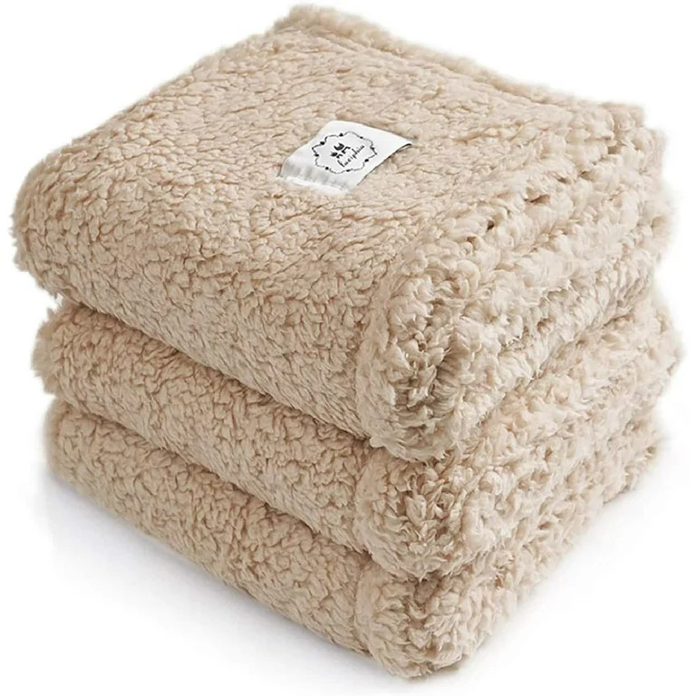 1 Pack 3 Calming Blankets Fluffy Premium Fleece Pet Blanket Soft Sherpa Throw for Dog Puppy Cat B... | Walmart (US)