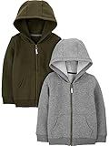 Simple Joys by Carter's Toddlers and Baby Boys' Fleece Full-Zip Hoodies, Pack of 2 | Amazon (US)