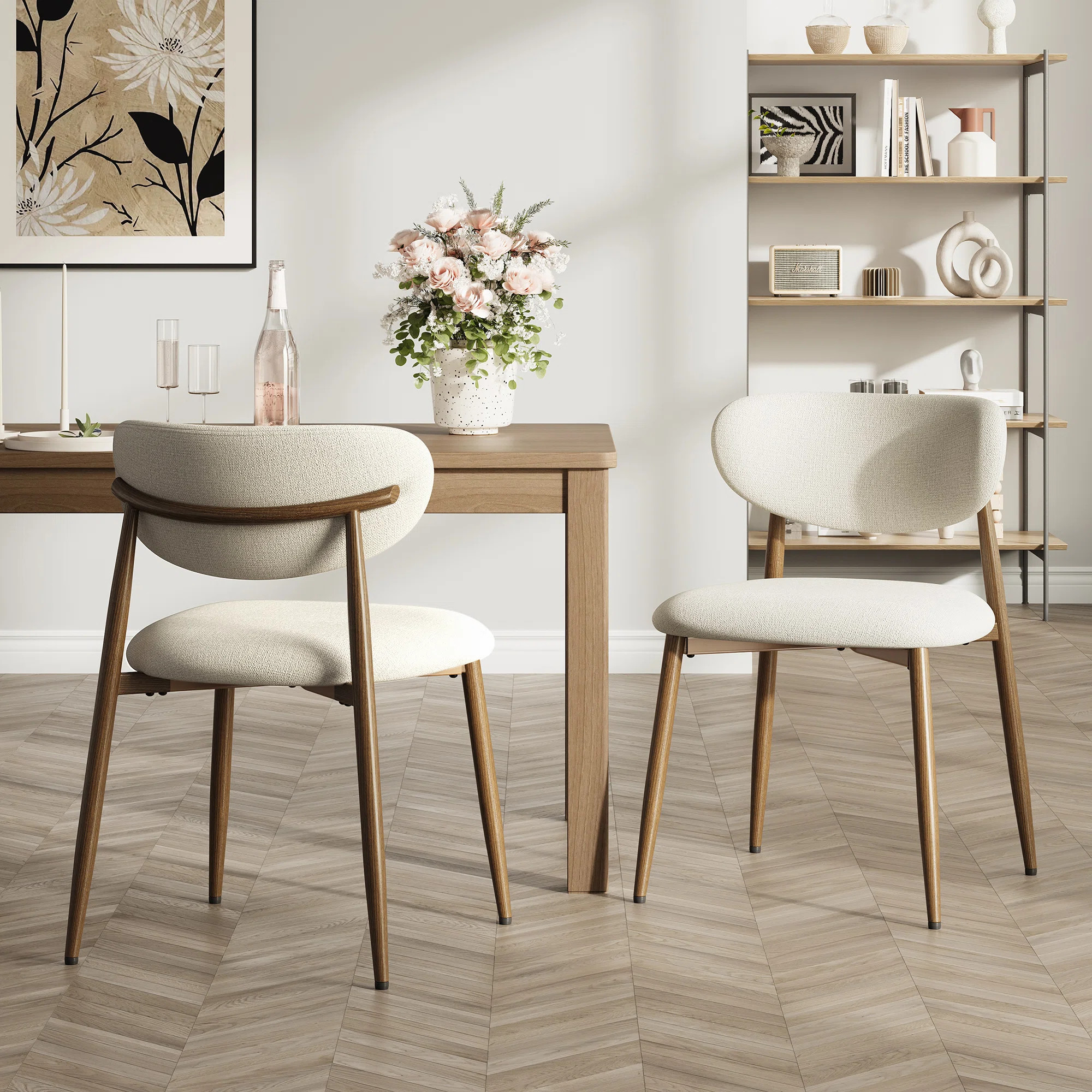 Westhampton Upholstered Dining Chair Side Chair (Set of 2) | Wayfair North America