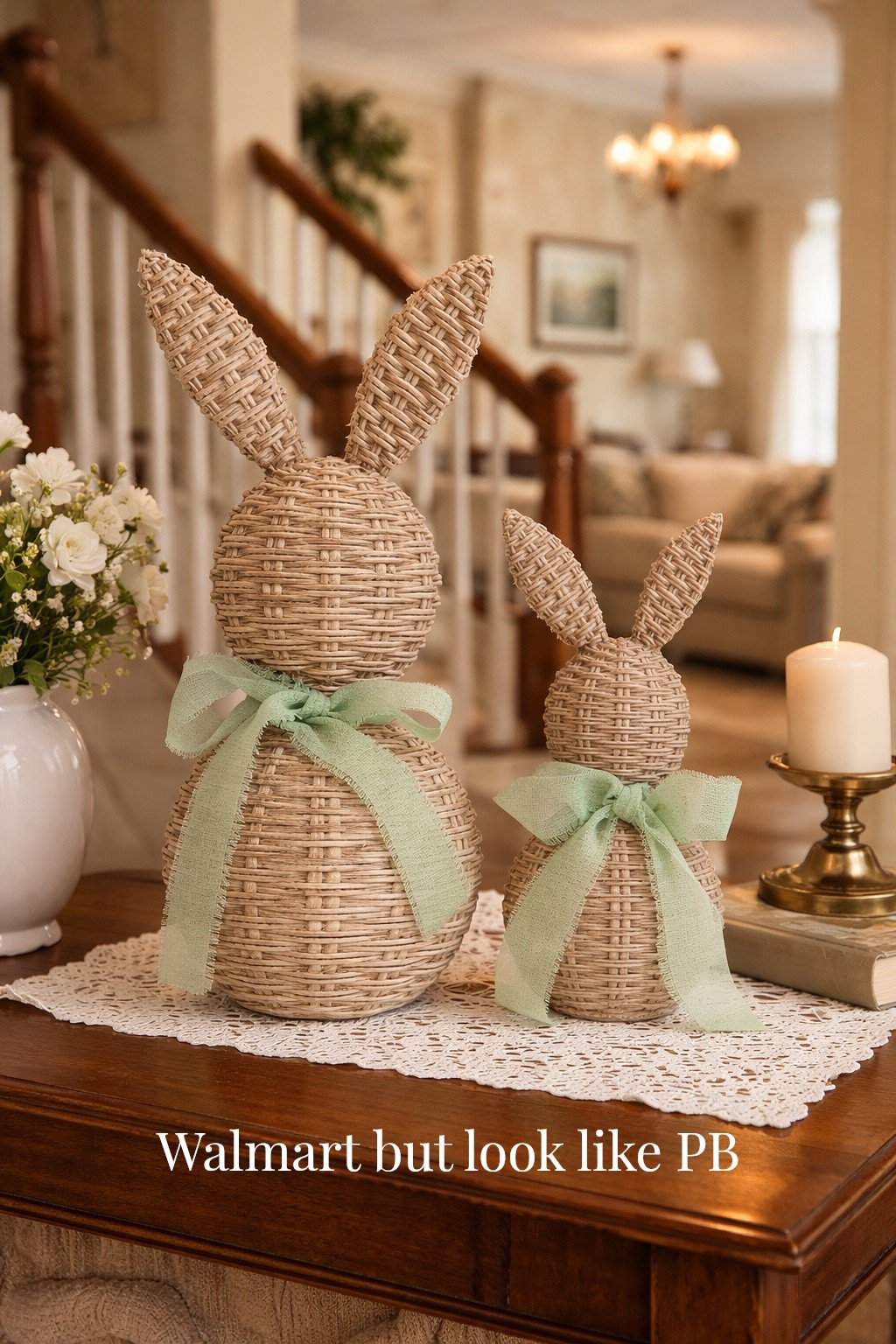 The cutest Easter decor from Walmart! Easter bunny decor, wicker bunny’s, wicker rabbit, traditional Easter decor. Glassalwaysfull 

#LTKHome #LTKmomlife #LTKSeasonal