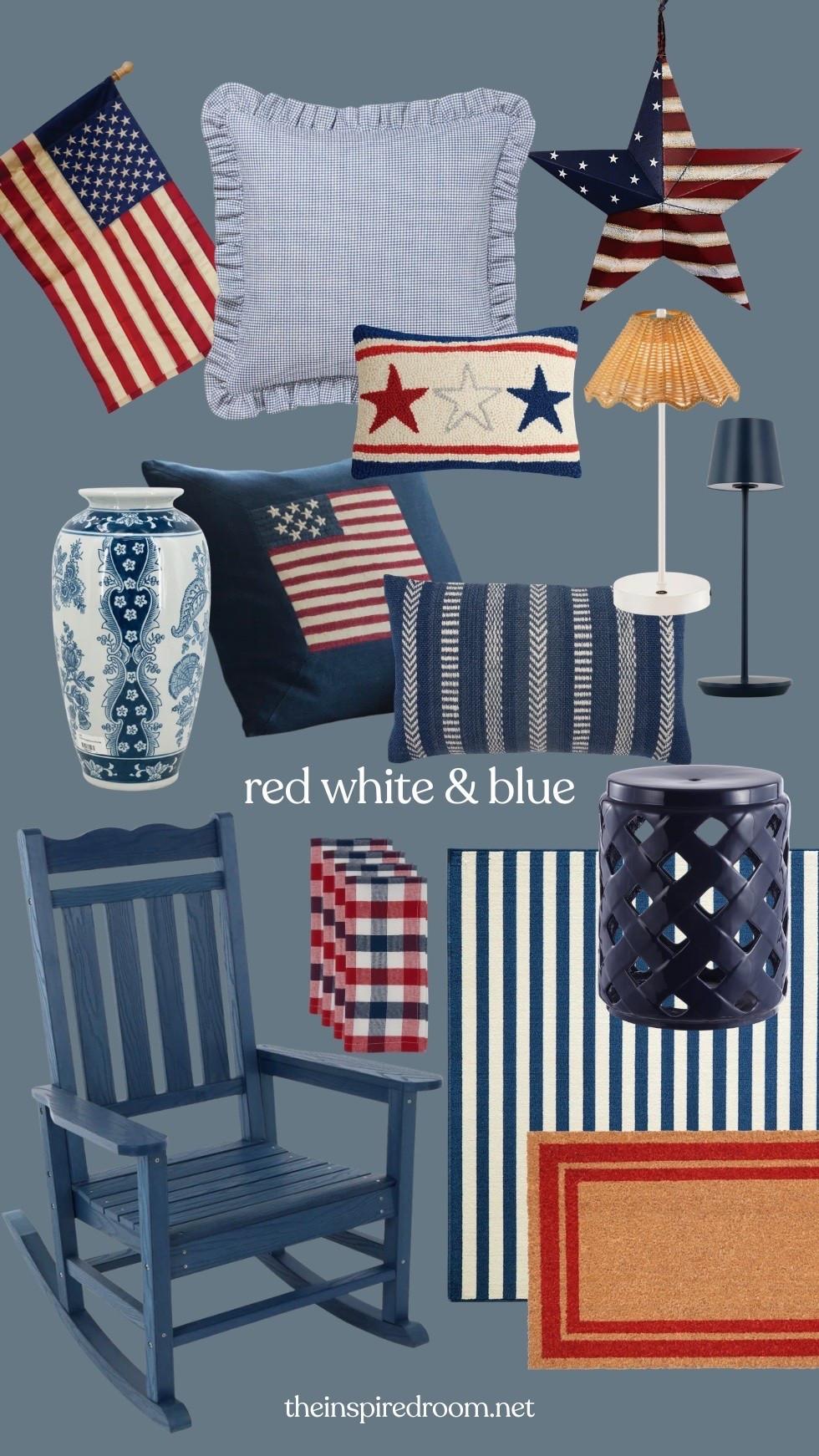 #ad Creating a home that feels ready for all the summer moments 🇺🇸✨

I always decorate with blue and white, but adding a touch of red this time of year brings that classic American summer charm into the rooms we live in and love.

@wayfair is one of my favorite places to find beautiful seasonal decor, lighting, rugs, and timeless pieces for our home. 

#wayfair #wayfairpartner

#LTKHome #LTKSeasonal #LTKSaleAlert