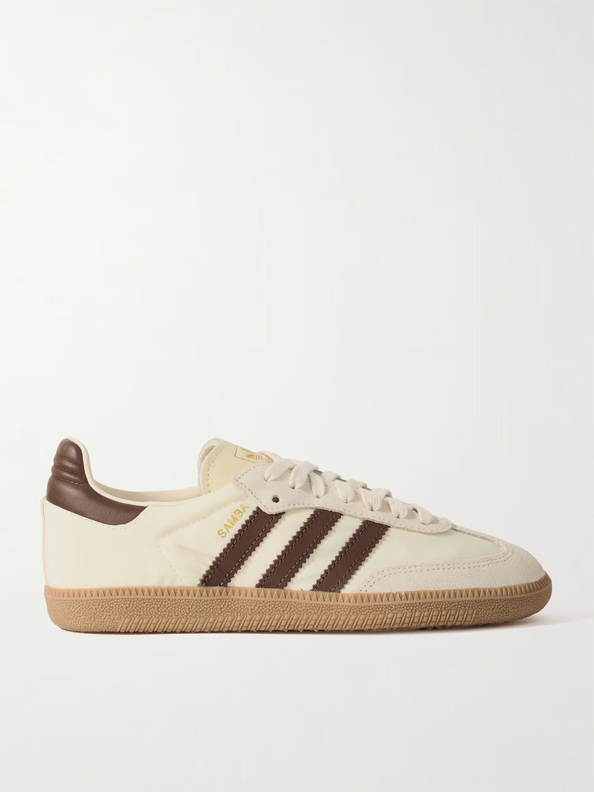 Samba OG suede-trimmed leather and nylon sneakers | NET-A-PORTER (UK & EU)