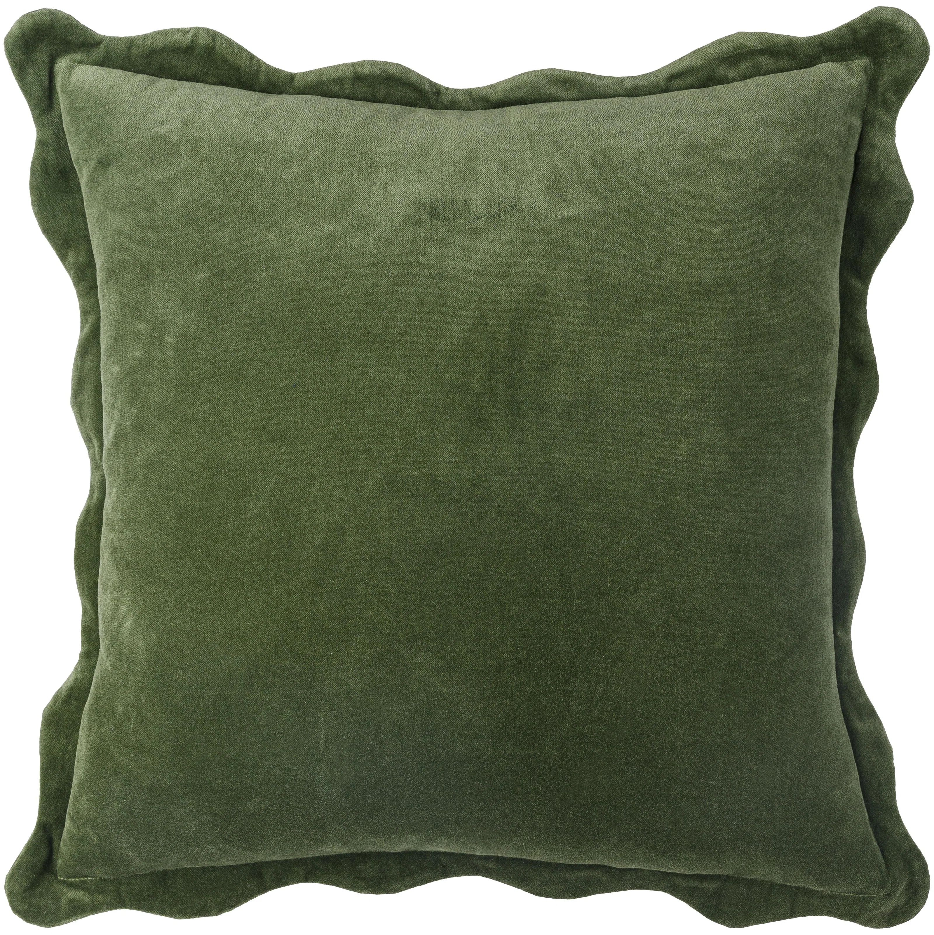 Effervescent Scalloped Edges Cotton Throw Pillow | Wayfair North America