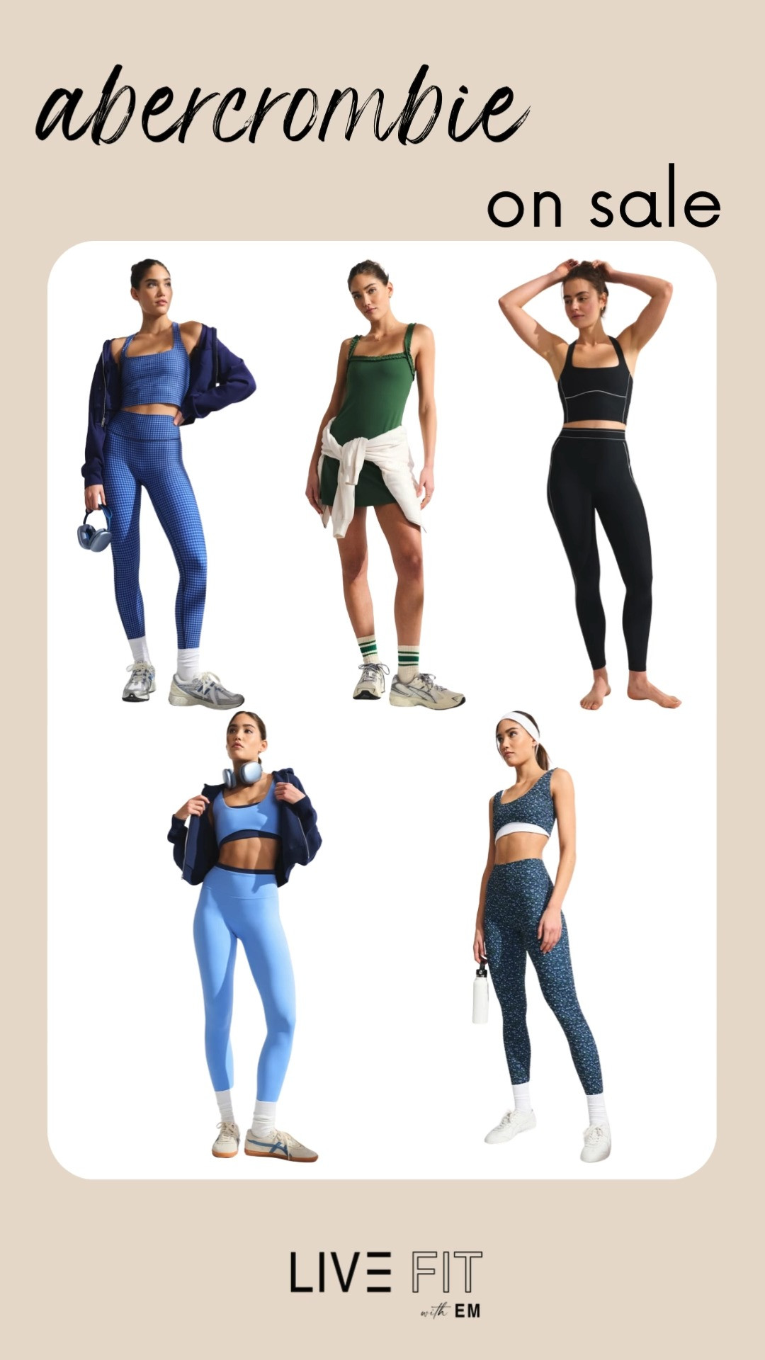 Sweat meets style with Abercrombie activewear now on sale. Because your workout gear deserves to look as good as you feel 🛍️💪✨  
#Abercrombie #Activewear #LTKDeal #FitnessStyle #Athleisure #WorkoutOutfit #HolidaySale #GiftGuide2025 #CozyVibes #ShopTheSale   

 #LTKootd #LTKActive #LTKSaleAlert