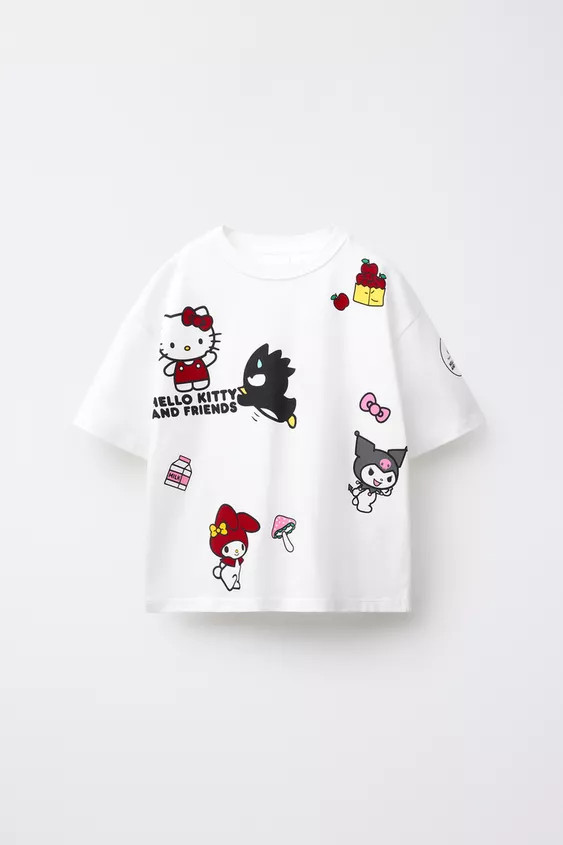 HELLO KITTY AND FRIENDS © SANRIO PRINT T-SHIRT | Zara US