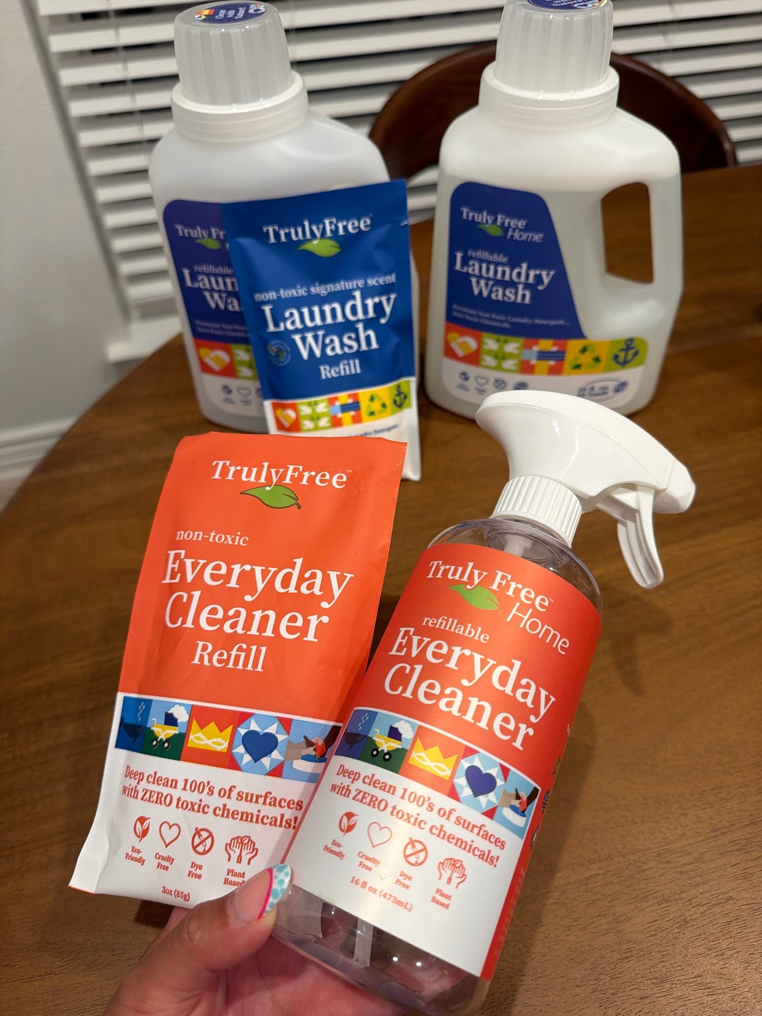Introduced to Truly Free Home 🌱 and there’s no going back! This is a MUST-TRY! Especially if you have littles in the house & most importantly your health! ZERO TOXIC CHEMICALS, PLANT BASED, DYE FREE & ECO-FRIENDLY! ♻️💙🧡🤍💚👏  #LTKclean #LTKcleaner #LTKmom #LTKtrulyfreehome #LTKkitchen #LTKlaundry #LTKhome

#LTKHome #LTKBaby #LTKKids