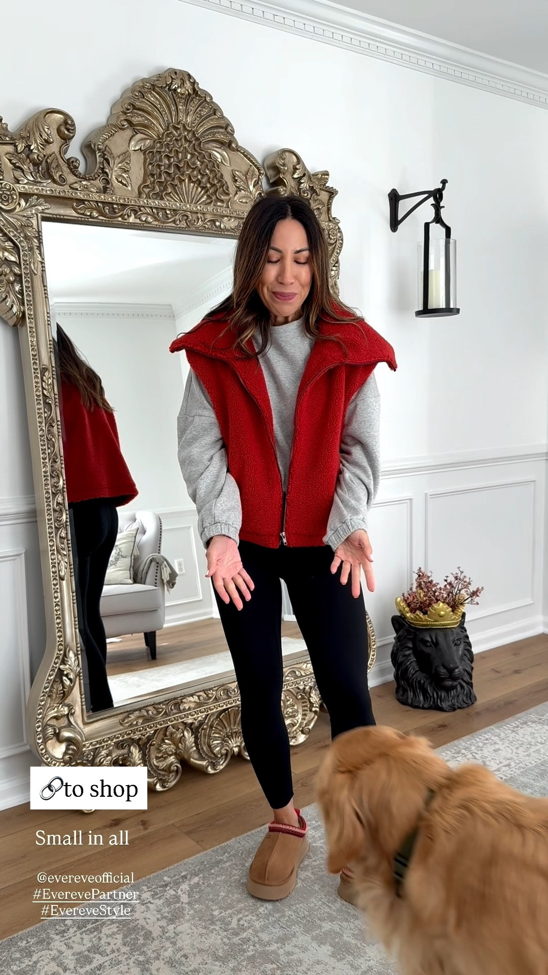 @evereveofficial #everevepartner #everevestyle red vest, Sherpa vest

#LTKOver40 #LTKFindsUnder100
