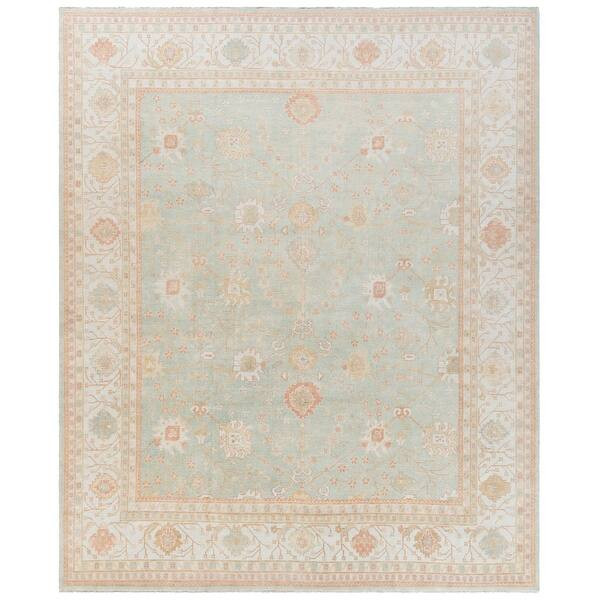 Safavieh Couture Hand-knotted Oushak Tonna Traditional Oriental Wool Rug with Fringe | Bed Bath & Beyond
