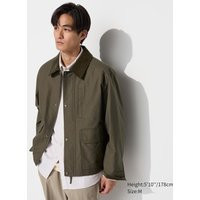 Uniqlo Kort Utility Jack - OLIJFGROEN - L | Uniqlo BE