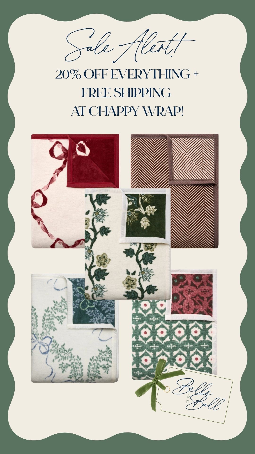 SALE ALERT: 20% off at CHAPPY WRAP