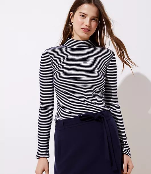 LOFT Ribbed Turtleneck Top | LOFT