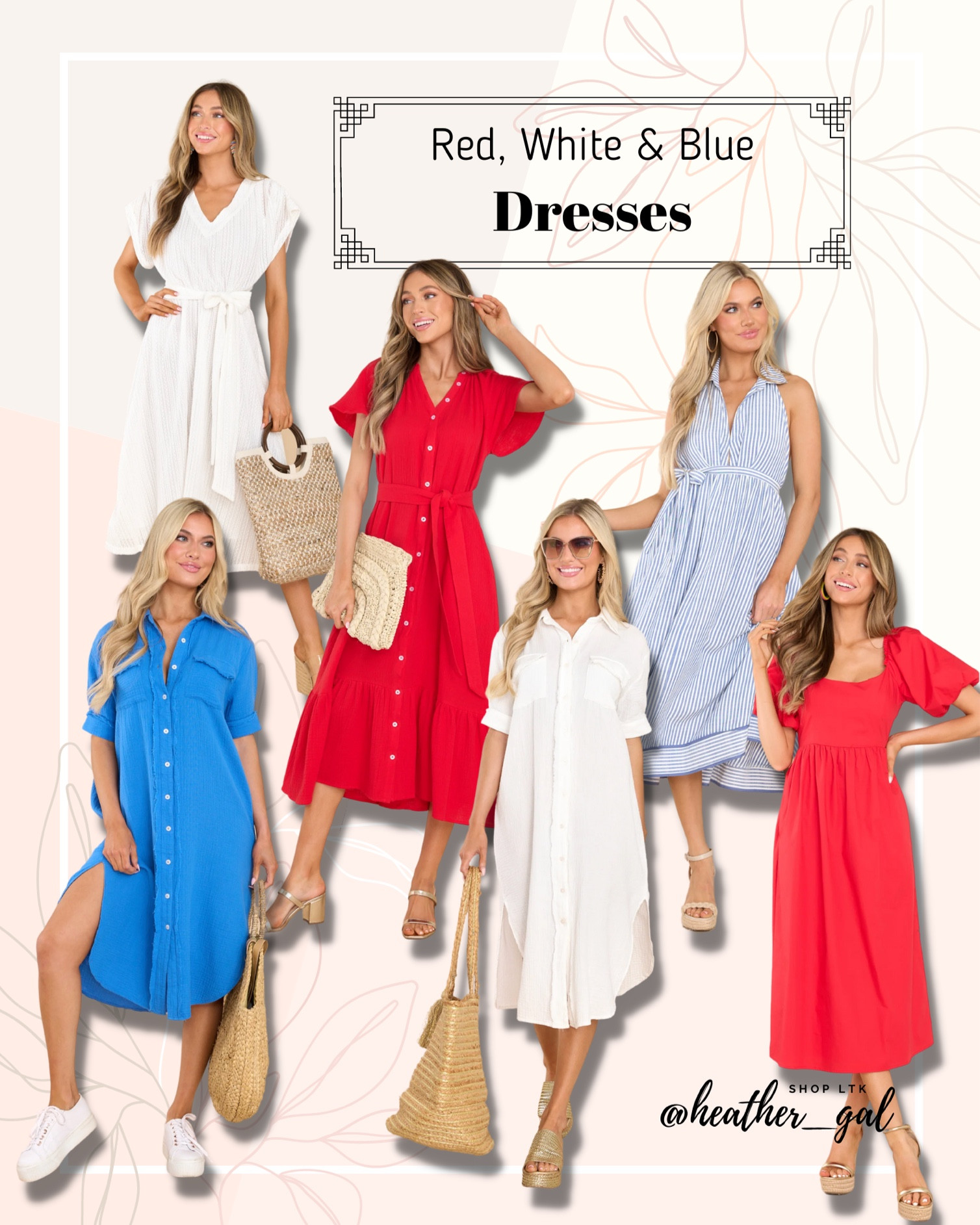 Red, White & Blue Dresses, Memorial Day Dress, Fourth of July Dresses, Memorial Day outfit ideas, Fourth of July outfits, red dress, blue dress, white dress

#LTKunder100 #LTKFind #LTKstyletip