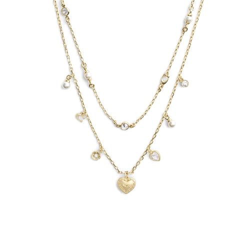 COACH Womens Signature Charm Layered Necklace | Amazon (US)