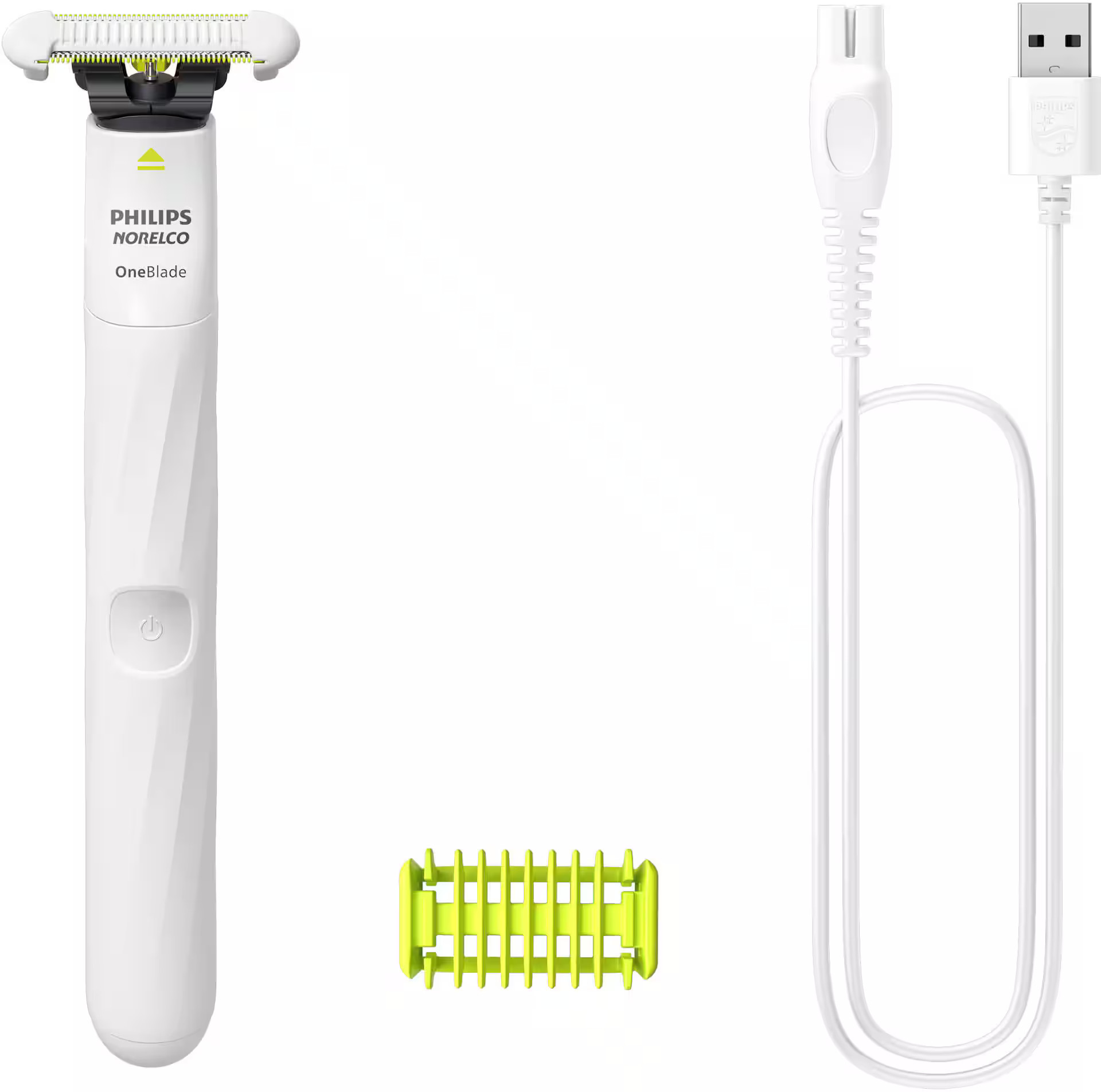 Philips Norelco - OneBlade Intimate Pubic Groomer - White | Best Buy U.S.
