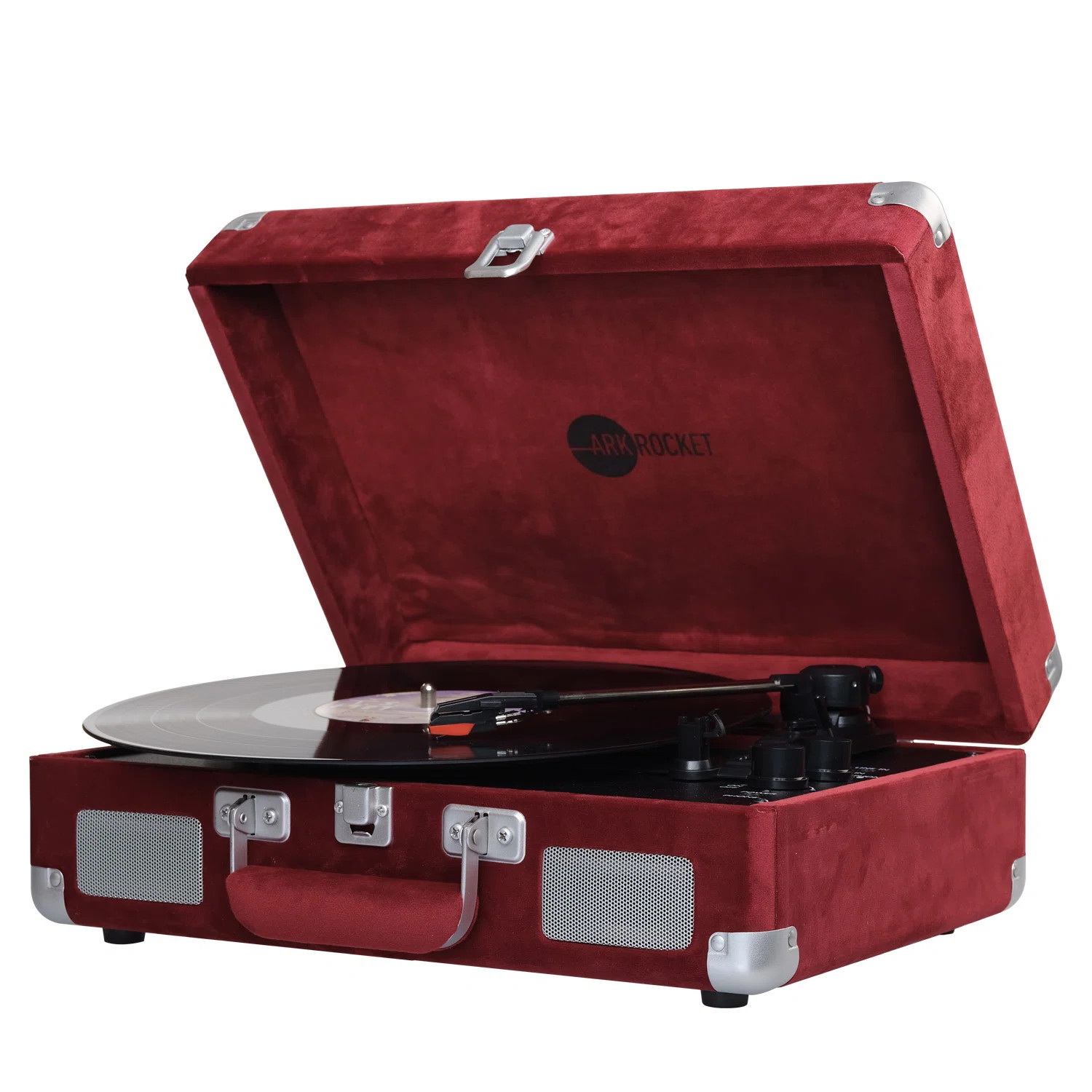 Arkrocket Audio Arkrocket Curiosity Bluetooth Turntable Retro Suitcase 3-Speed Record Player with... | Wayfair North America