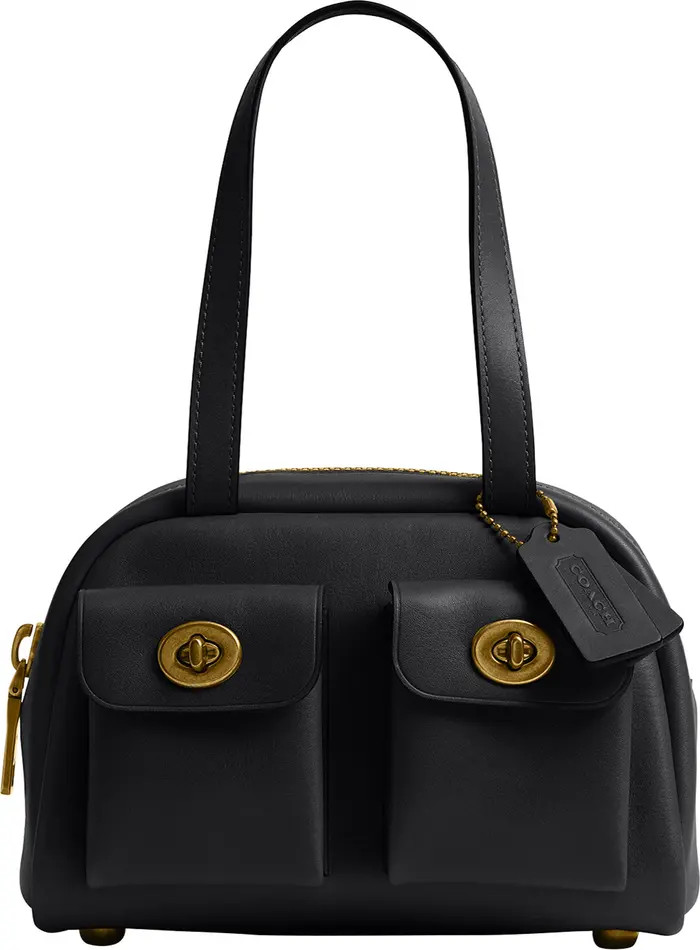 Twin Turnlock Leather Top Handle Bag | Nordstrom