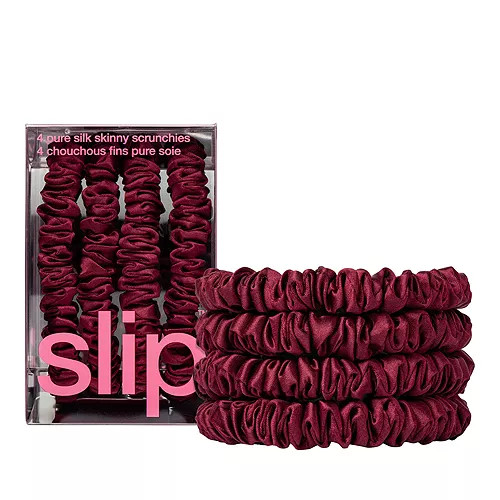 Pure Silk Back to Basics Skinny Scrunchies, Set of 4 | Bloomingdale's (US)