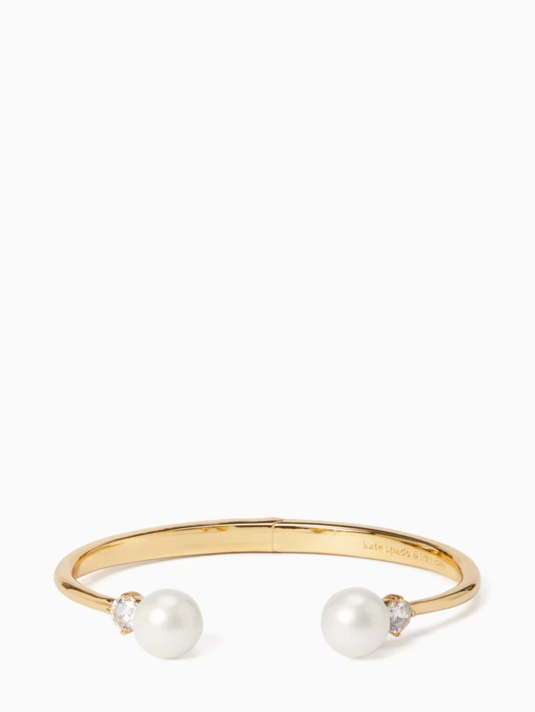 Pearls Of Wisdom Open Hinged Bangle | Kate Spade Outlet